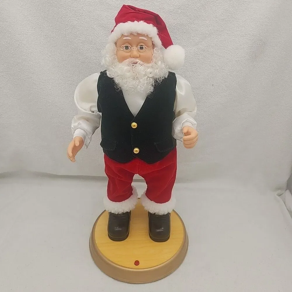 Musical Hip Swinging Santa North Pole Productions Gemmy Industries 1998 With Box